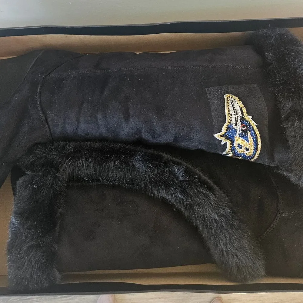 NFL Black and Gold Winter Boots